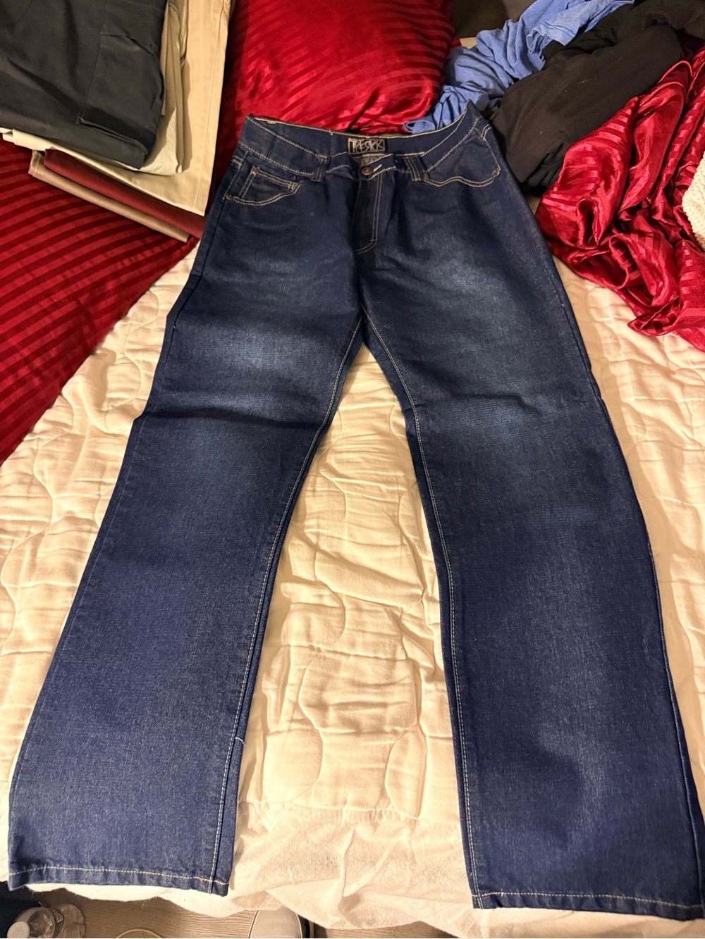 TRUE ROCK Men’s Dark Blue Relaxed Jeans